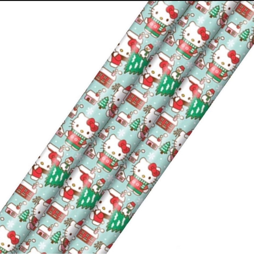 NEW Hello Kitty Christmas wrapping paper (3 ROLLS)